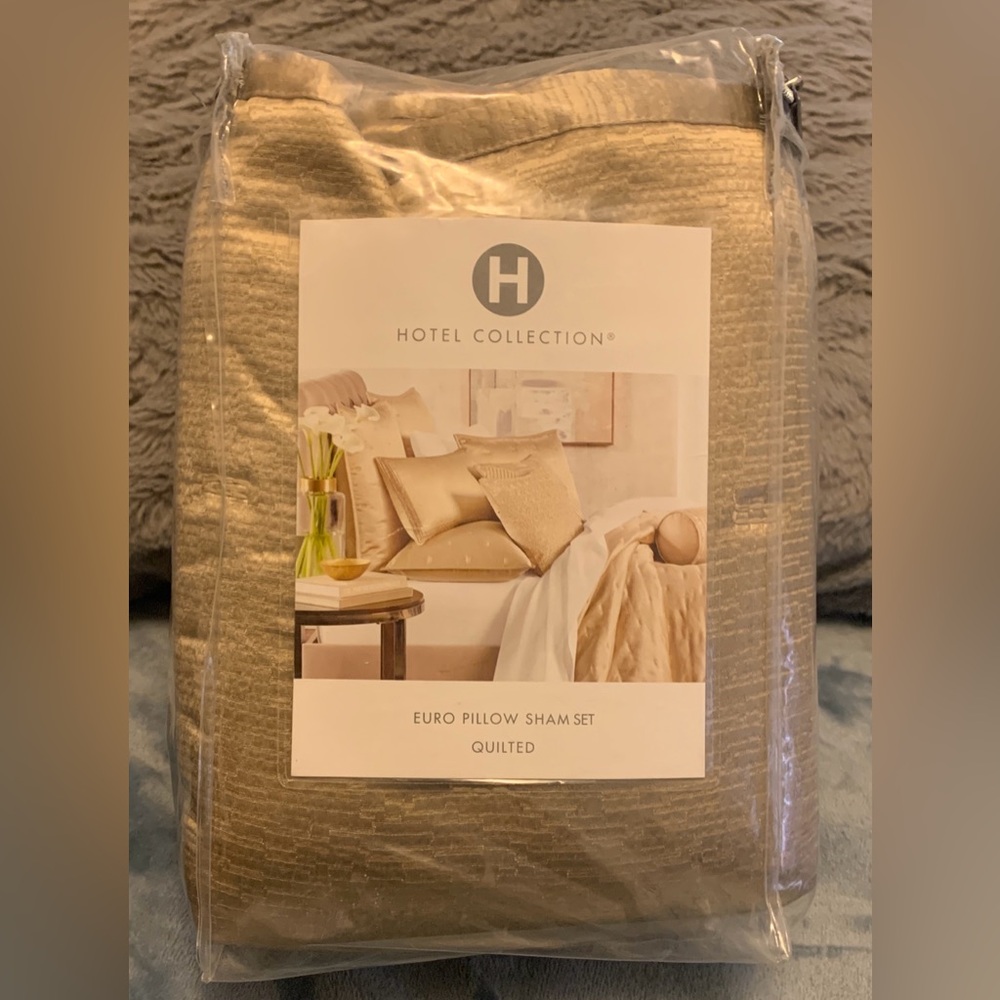 Hotel Collection Glint Quilted Euro Sham Set